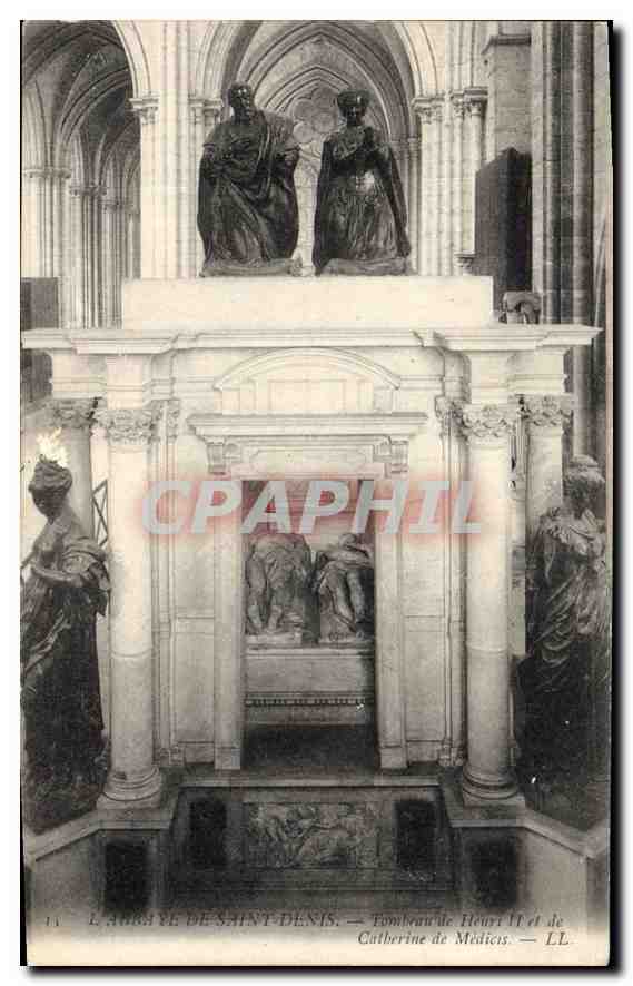 CPA Tombeau de Henri II et de Catherine de Medicis Abbaye de Saint Denis