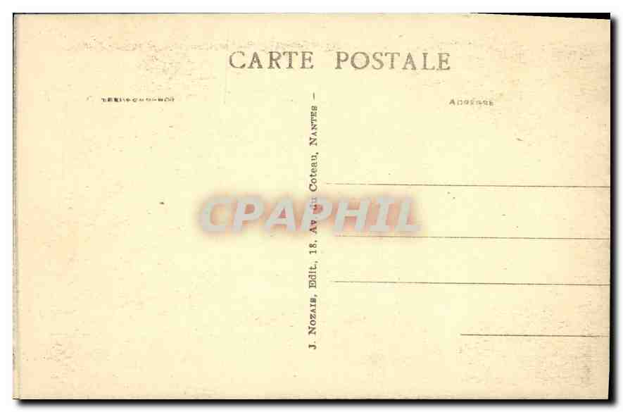 CPA Morgat Roche percee de la Pointe de Kador  — Rückseite