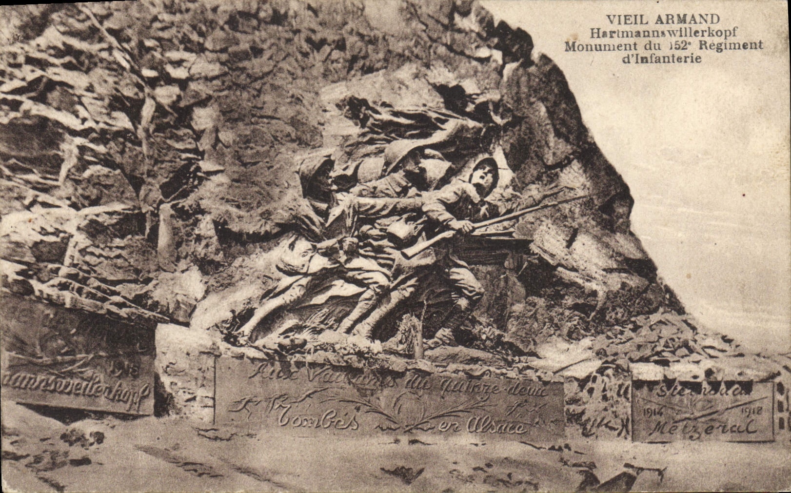 Hartmannsweilerkopf — Denkmal des 152. Infanterieregiments — Vieil Armand