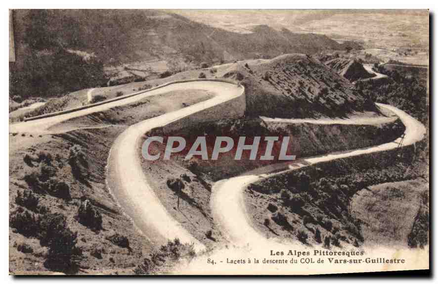 CPA Les Alpes Pittoresques Lacets a la descente du Col de Vars sur Guillestre 