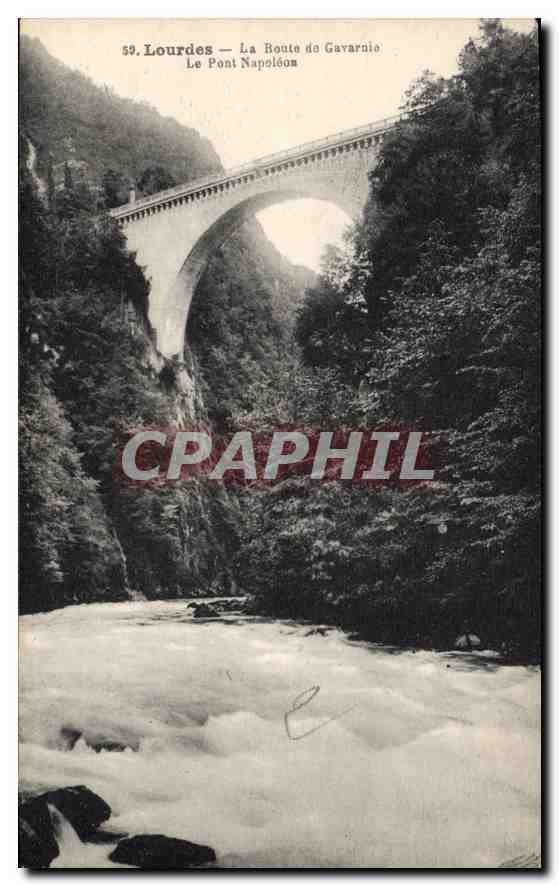 CPA 4918 La Route de Gavarnie Le Pont Napoleon Lourdes