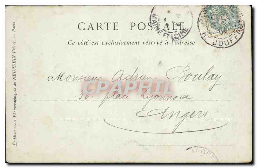 CPA Parc du Petit Trianon La Maison du Seigneur Versailles — Rückseite