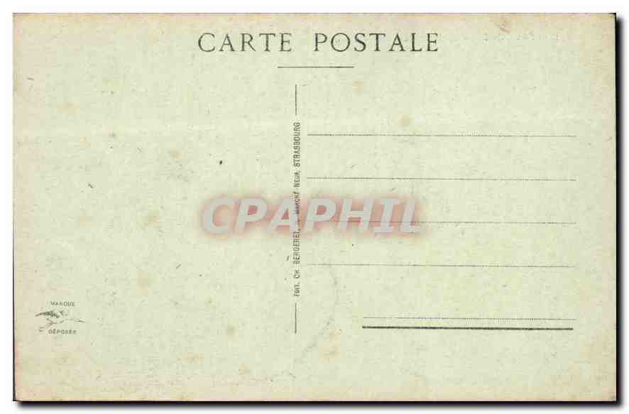 CPA Strasbourg Les Ponts du Rhin pres de Kehl  — Rückseite