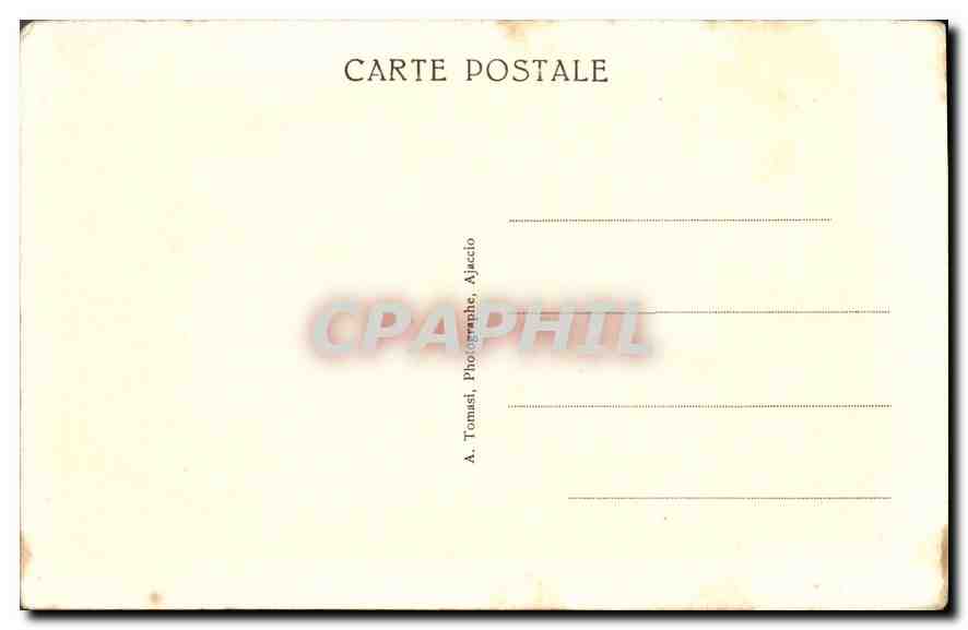 CPA Corse Bavella  — Rückseite