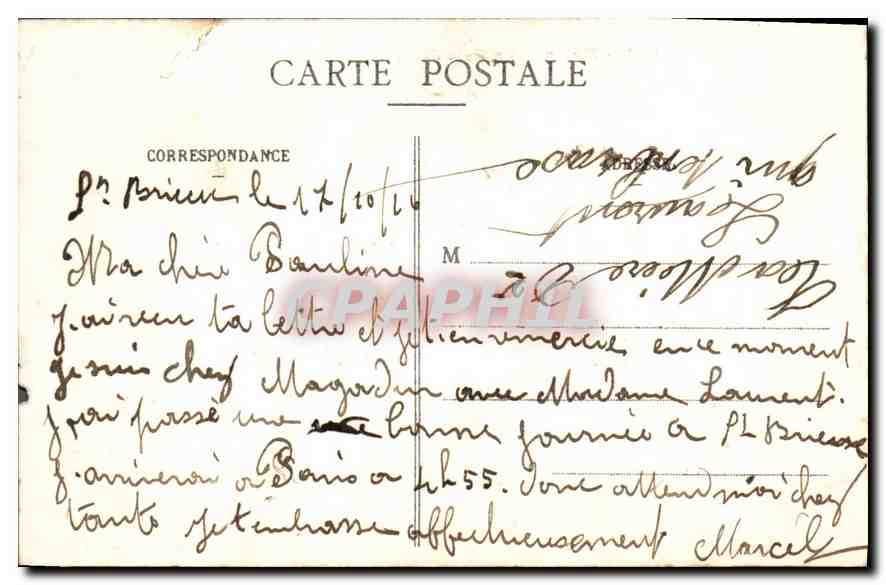 CPA Masine Le Baie de Cesson Saint Brieuc — Rückseite