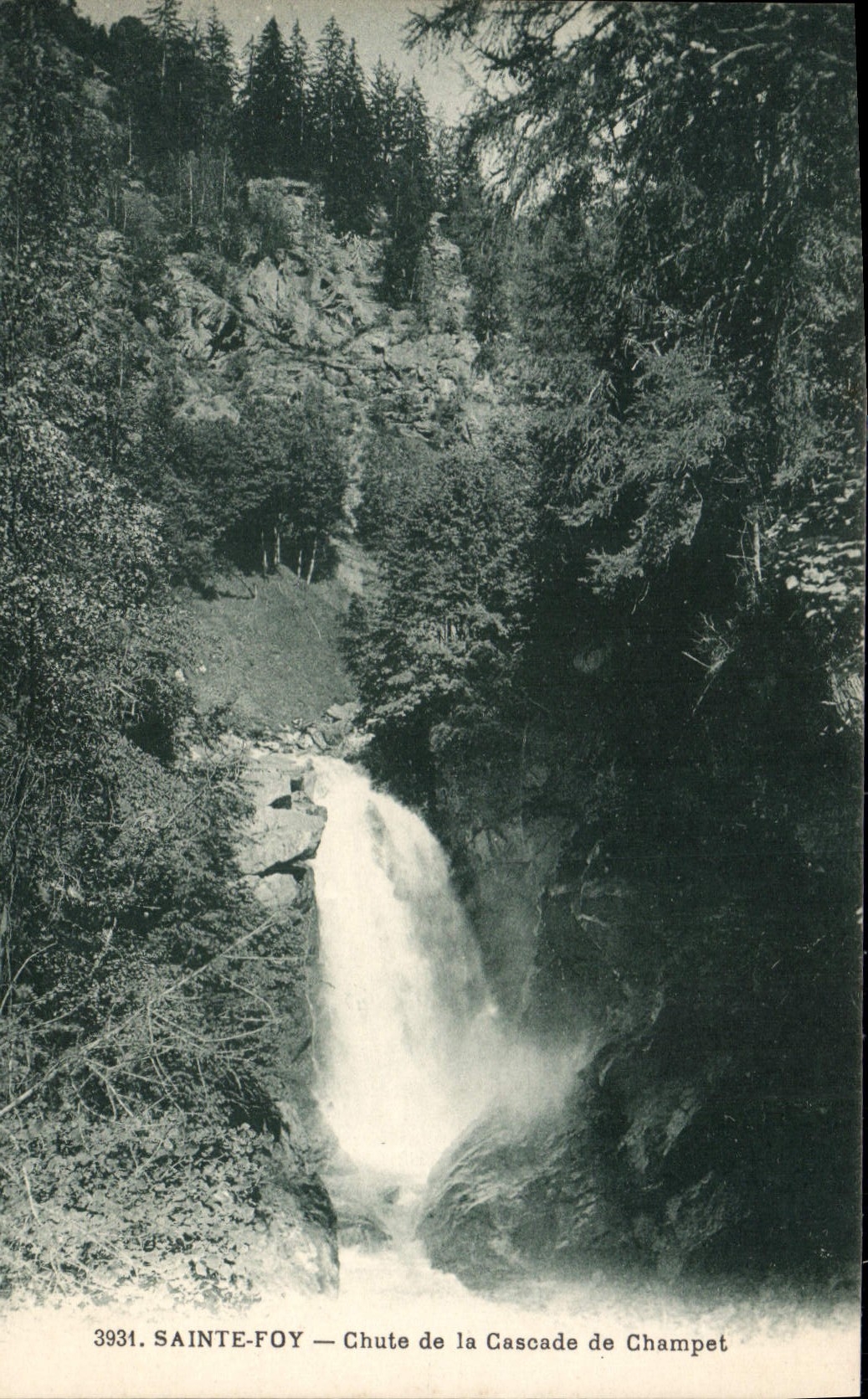 CPA Sainte Foy Chute de la Cascade de Champet 