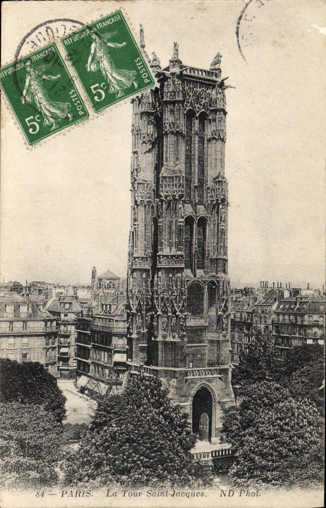 CPA Paris La Tour Saint Jacques 