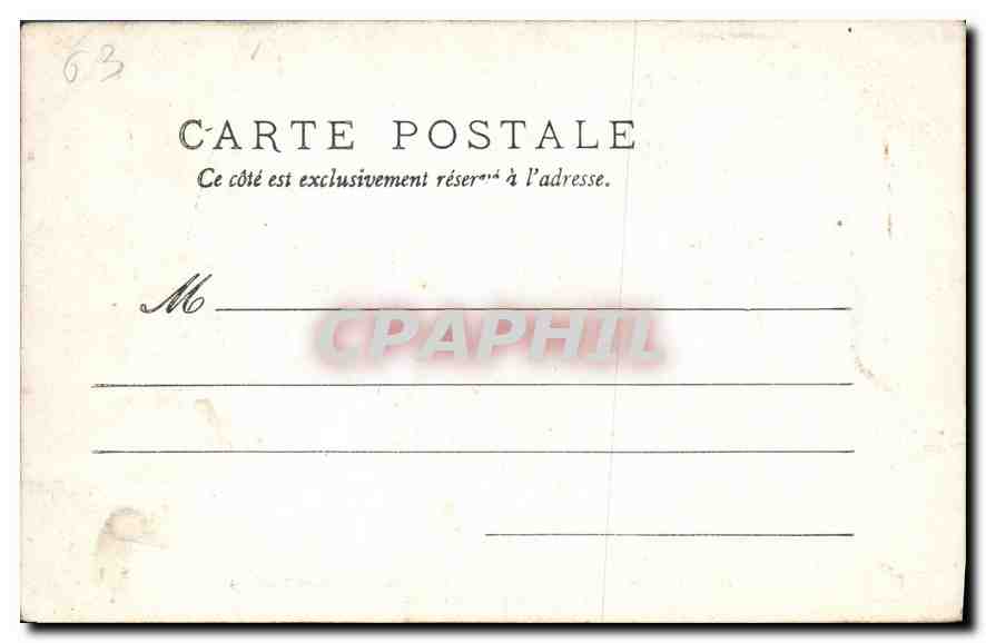 CPA Puy de Dome Royat Jardin de l'Establissement Thermal  — Rückseite