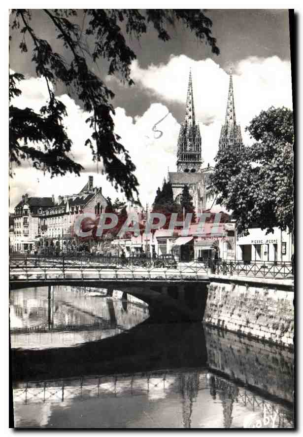 CPM Quimper Finistere Quai Kerguelen sur l'Oder 