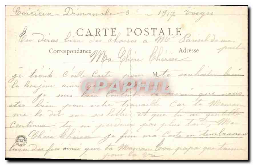 CPA Les Vosges Meridionales Giromagny Territoire de Belfort Pont de la Rosemontoise  — Rückseite