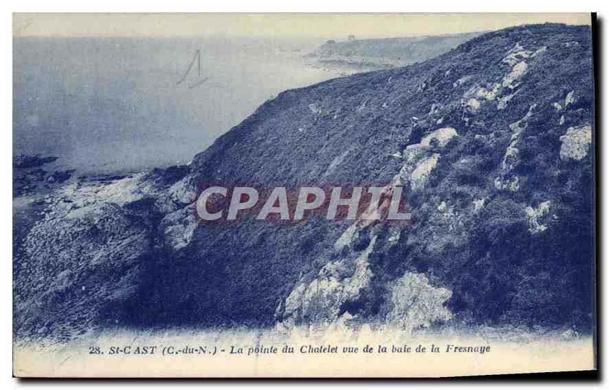 St-Cast (C.-du-N.) — La pointe du Chatelet vue de la baie de la Fresnaye — J. Nozais, Nantes