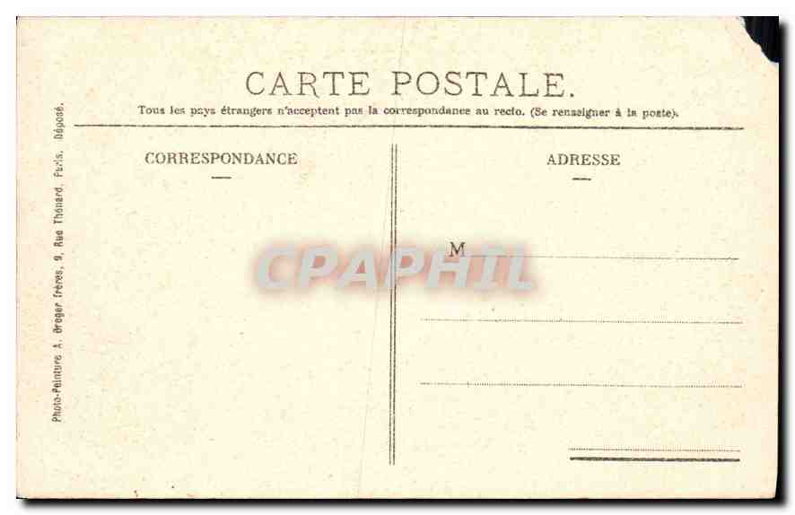 CPA Haudivillers Place et Ecole des Filles  — Rückseite