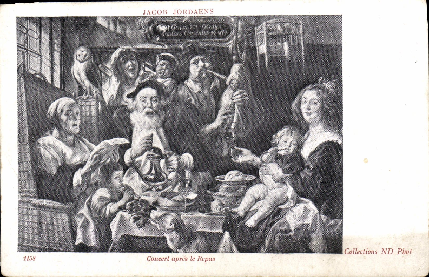 CPA Concert apres le Repas Jacob Jordaens