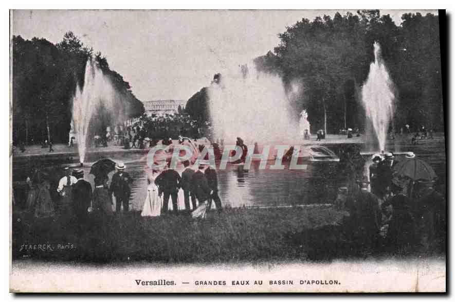 CPA Versailles Grandes Eaux au Bassin D'Appolon 