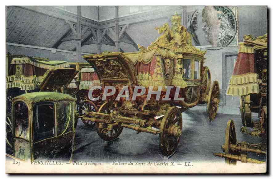Versailles — Petit Trianon — Voiture du Sacre de Charles X — LL.