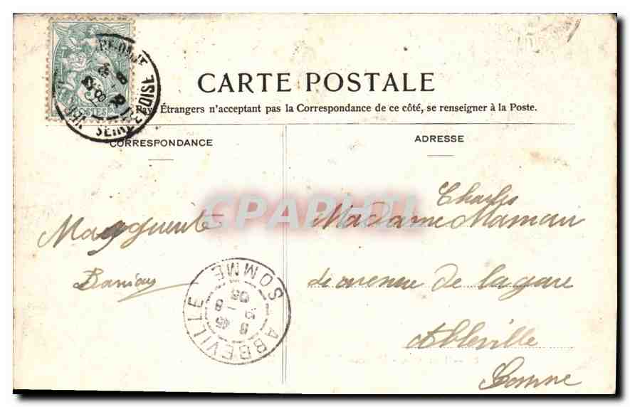 CPA Versailles Hameau de Trianon Maison du Seigneur  — Rückseite