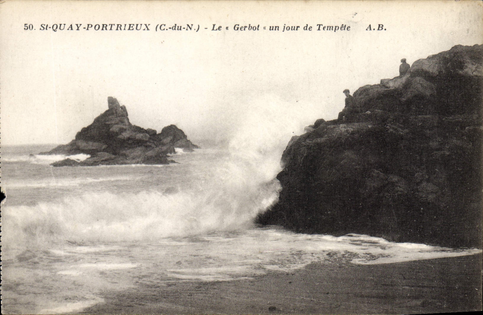 CPA St Quay Portrieux Le Gerbot un jour de Temple 
