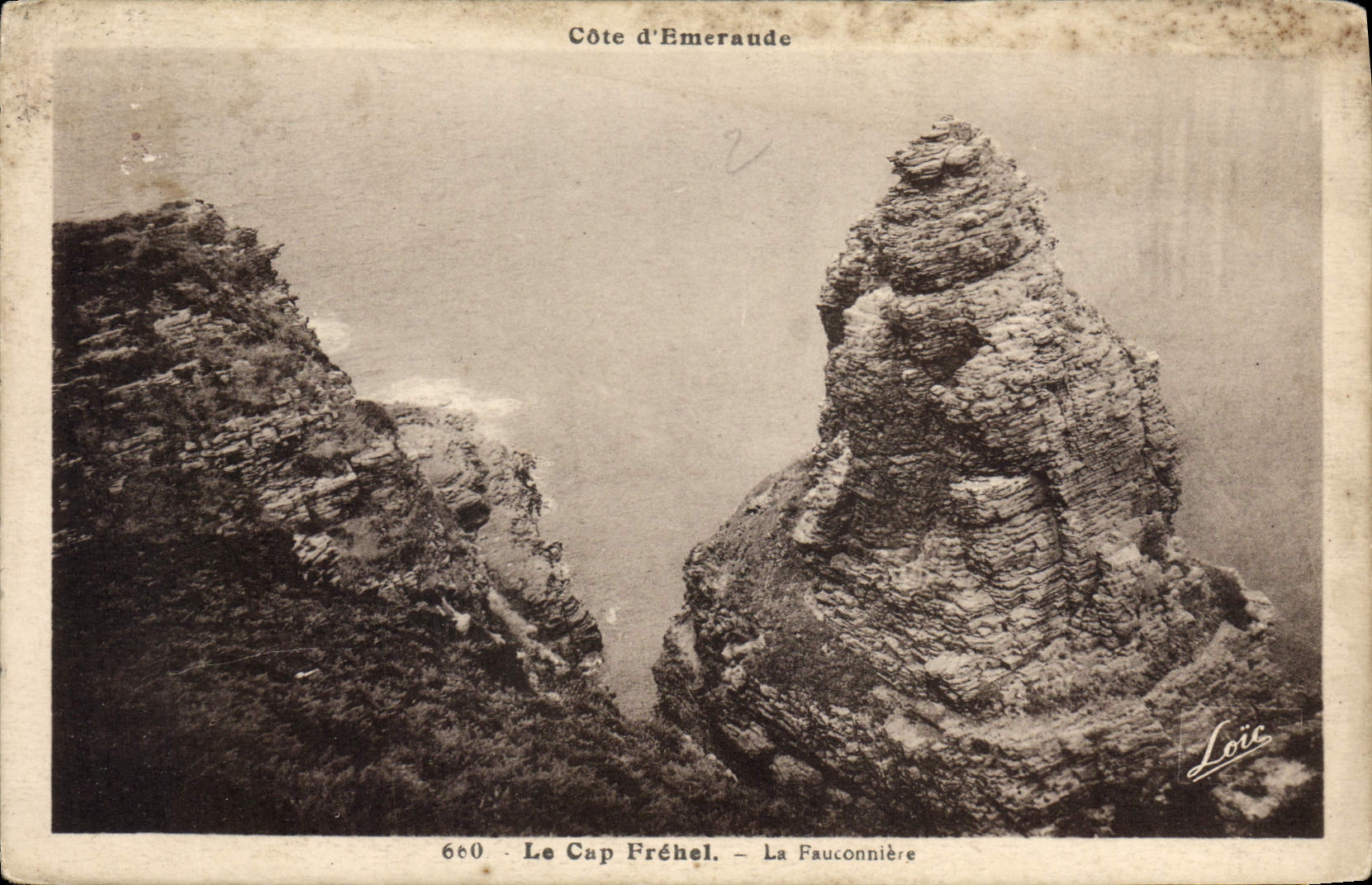 Le Cap Fréhel — La Fauconnière — Côte d’Emeraude — éditeur Loïc, n° 660