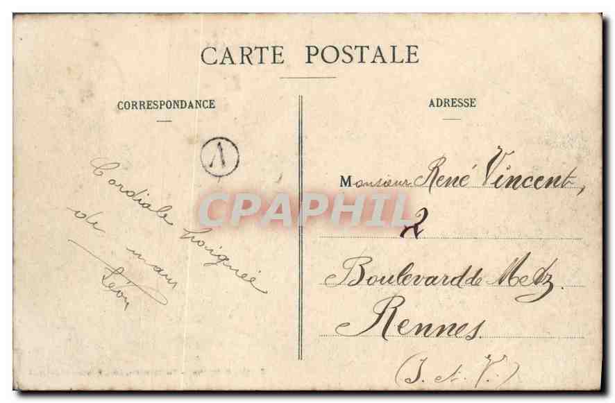 CPA Josselin Le Chateau  — Rückseite