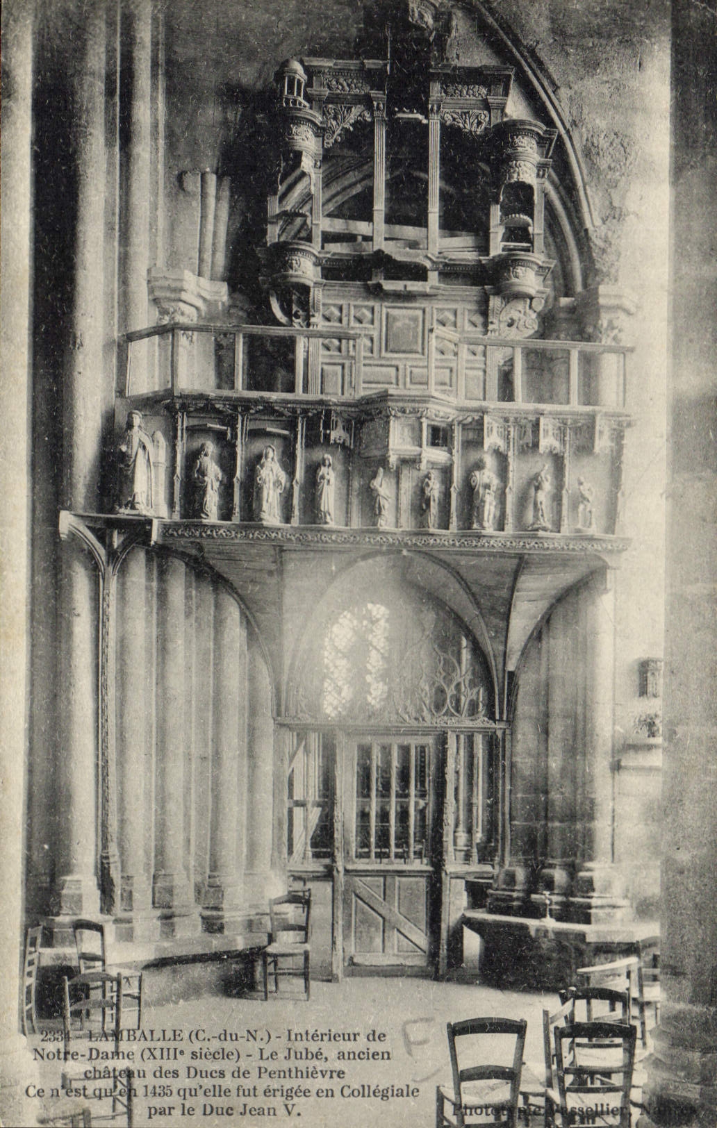 CPA Lamballe Interieur de Notre Dame 