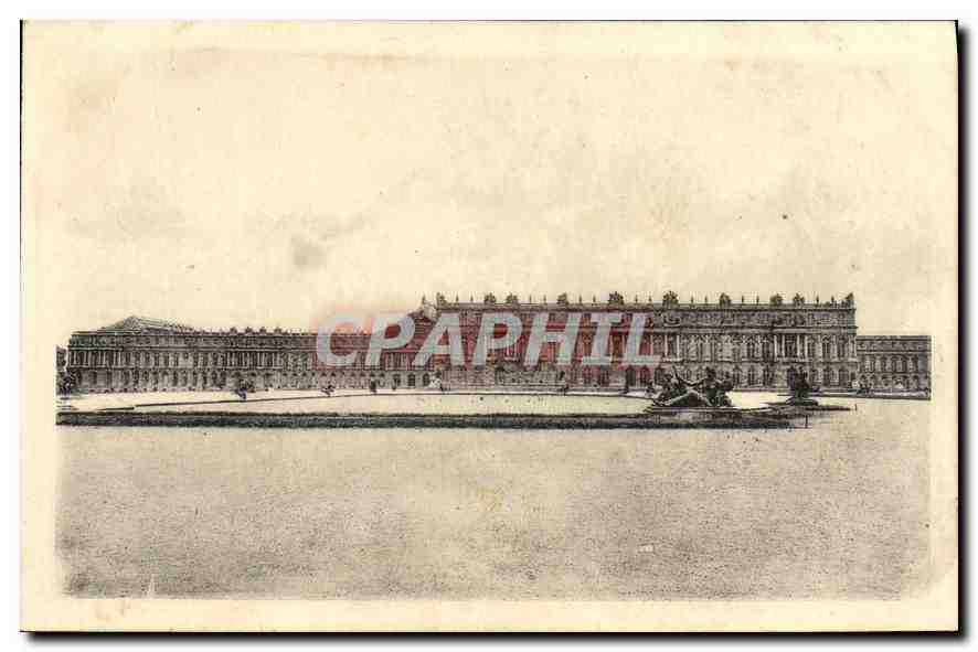 CPA Chateau de Versailles Facades sur les Jardins 