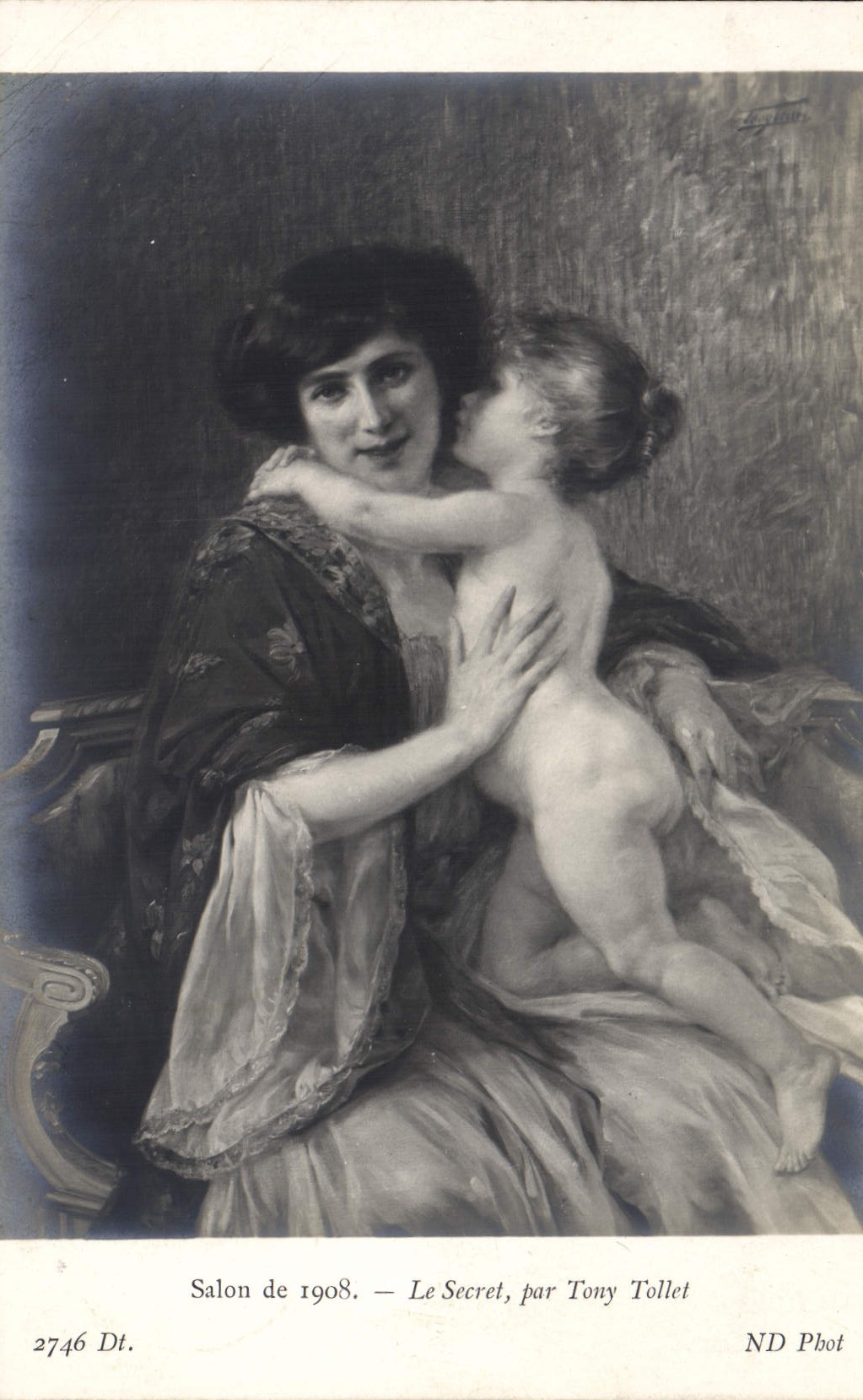 CPA Salon de 1908 Le Secret par Tony Tollet 