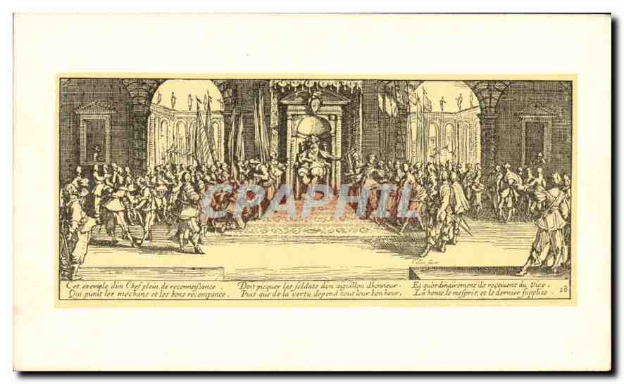 CPA Jacques Callot Les grandes miseres de la guerre la distribution des recompenses 
