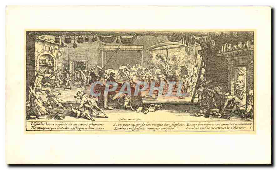 CPA Jacques Callot Les grandes miseres de la guerre le pillage 