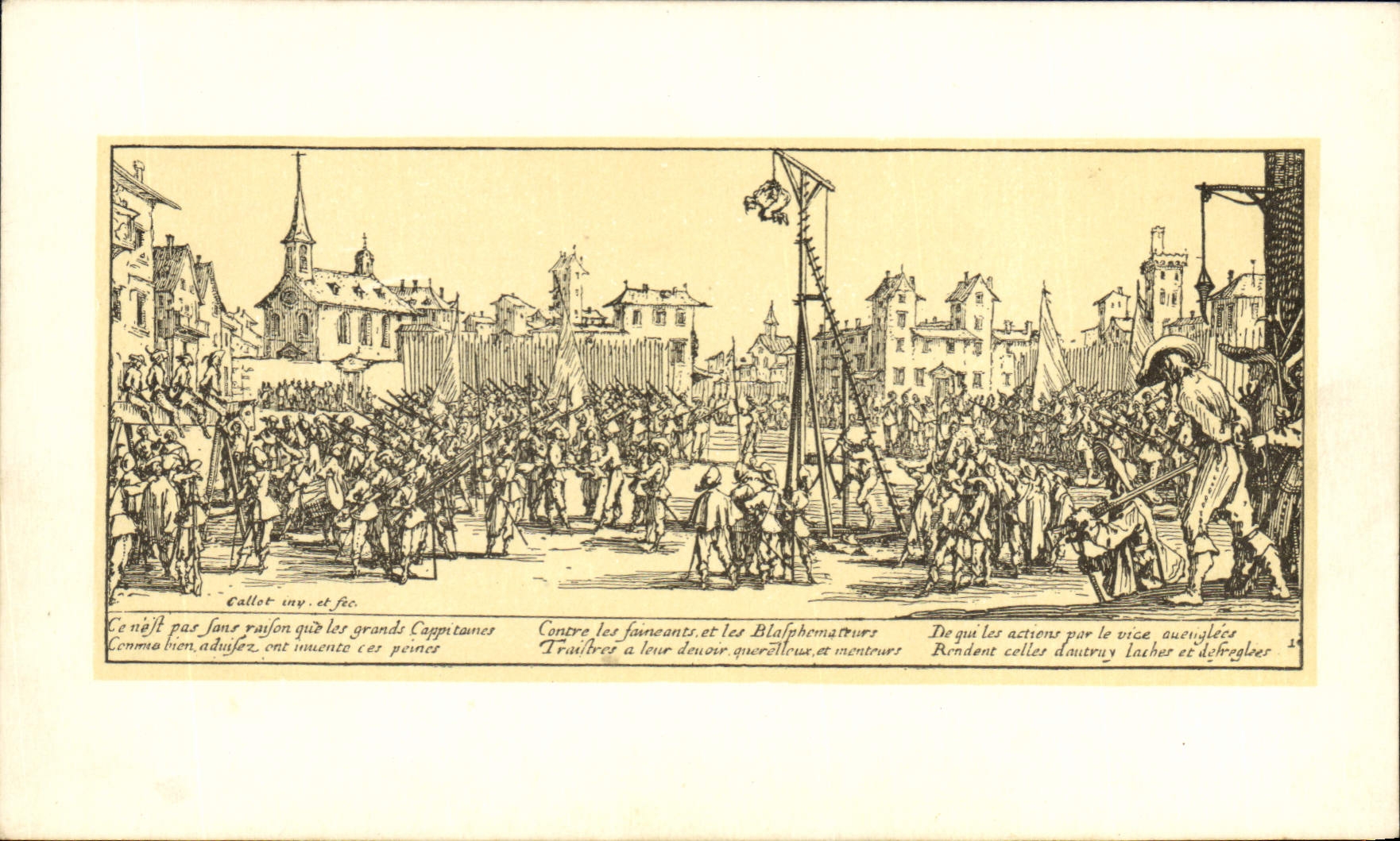 CPA Jacques Callot Les grandes miseres de la guerre l estrapade 