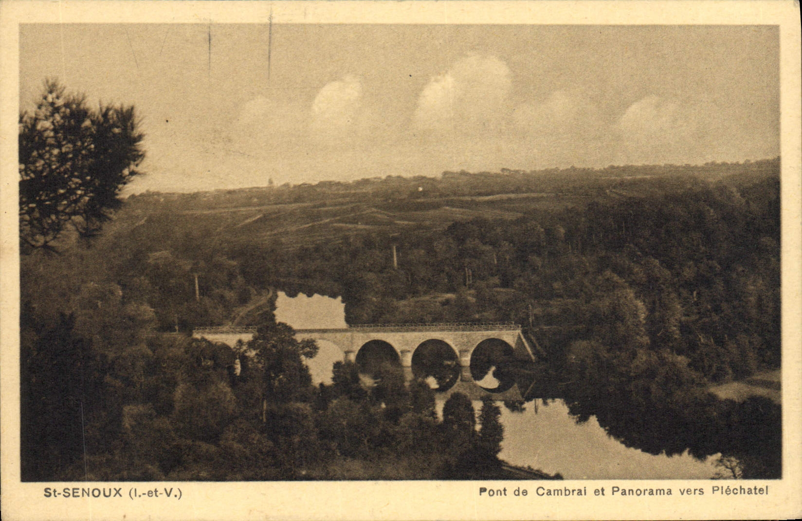 CPA St Senoux Pont de Cambrai et Panorama vers Plechatel 