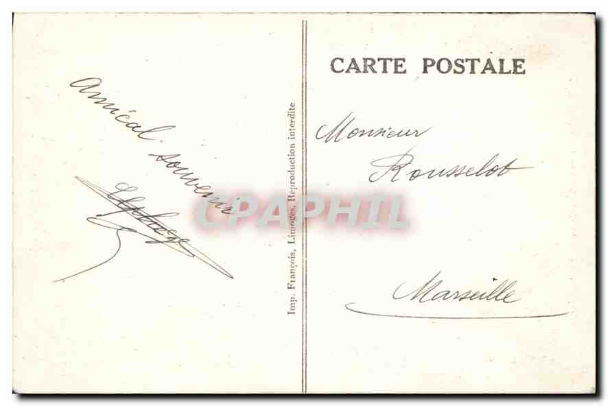 CPA L Aven Armand Dans la Foret Vierge  — Rückseite