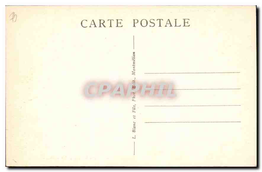 CPA Savoie Tourisme 1589 Aix les Bains Dans les grottes  — Verso