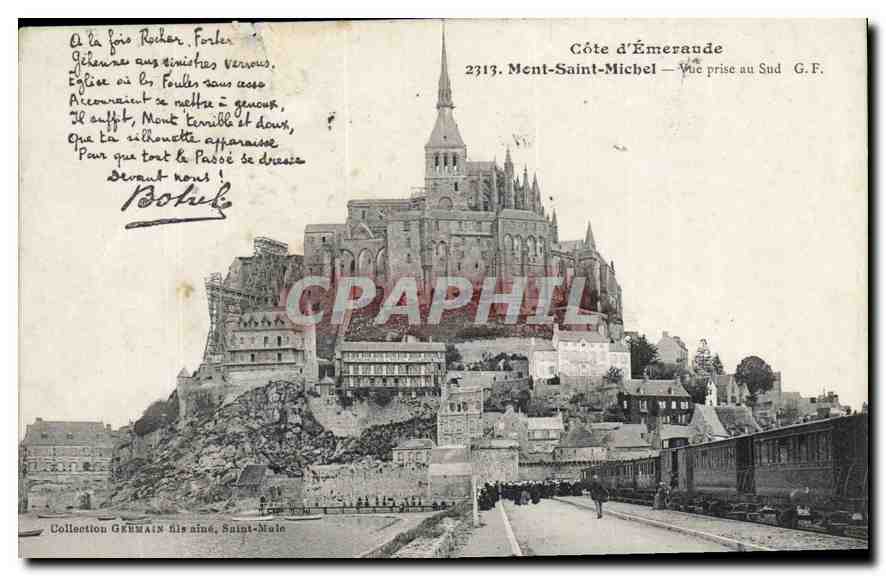 CPA Cote d'Emeraude Mont St Michel Vue prise au Sud 