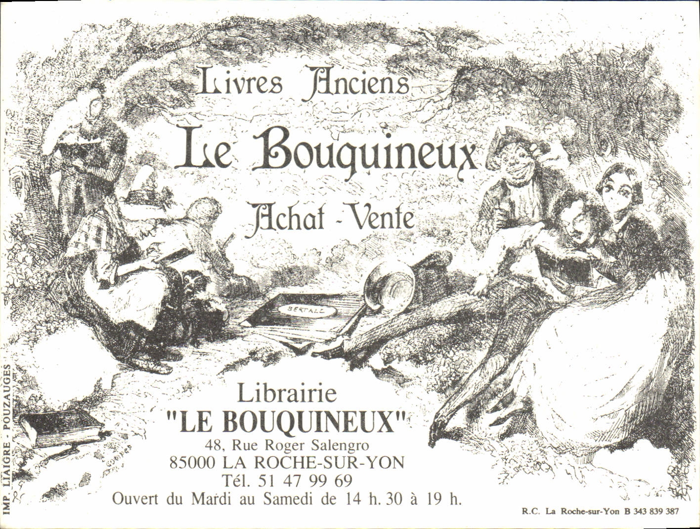 Librairie 'Le Bouquineux' — Livres Anciens — La Roche-sur-Yon