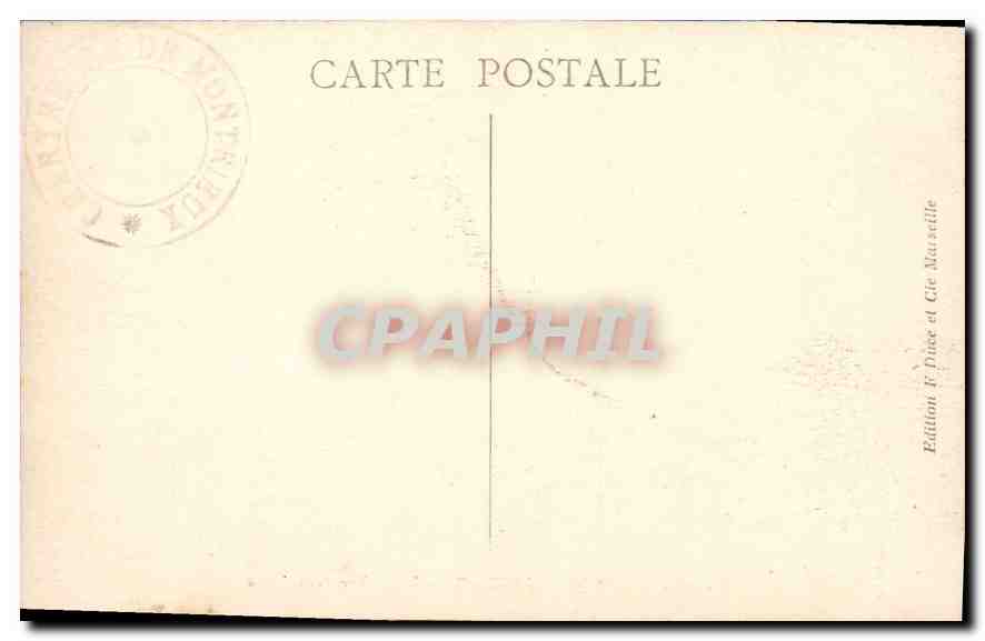 Chartreuse de Montrieux — La rivière du Capeau — Édition F. Duce et Cie Marseille — Rückseite