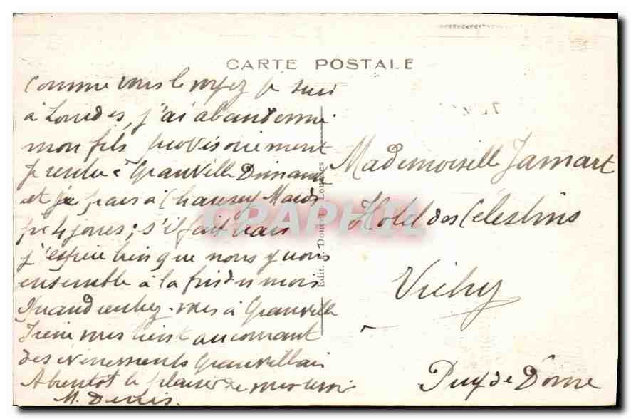 CPA Lourdes La Basilique et la Chaine des Pyrenees  — Verso