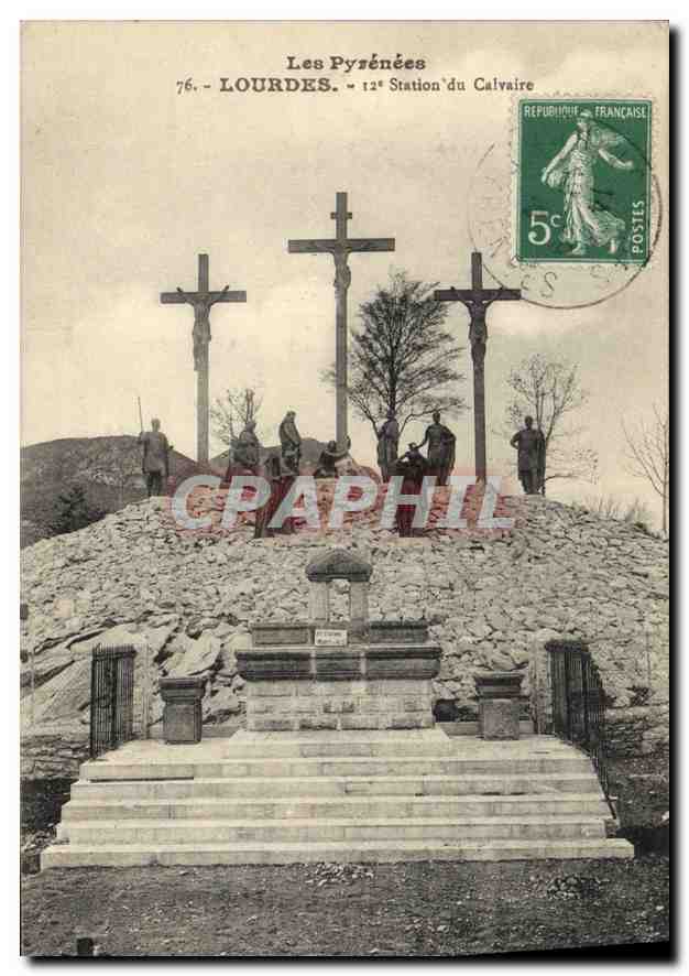 CPA Les Pyrenees Lourdes 12 Station du Calvaire 