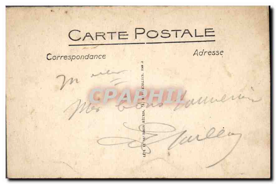 CPA Lourdes La Benediction des Malades  — Verso