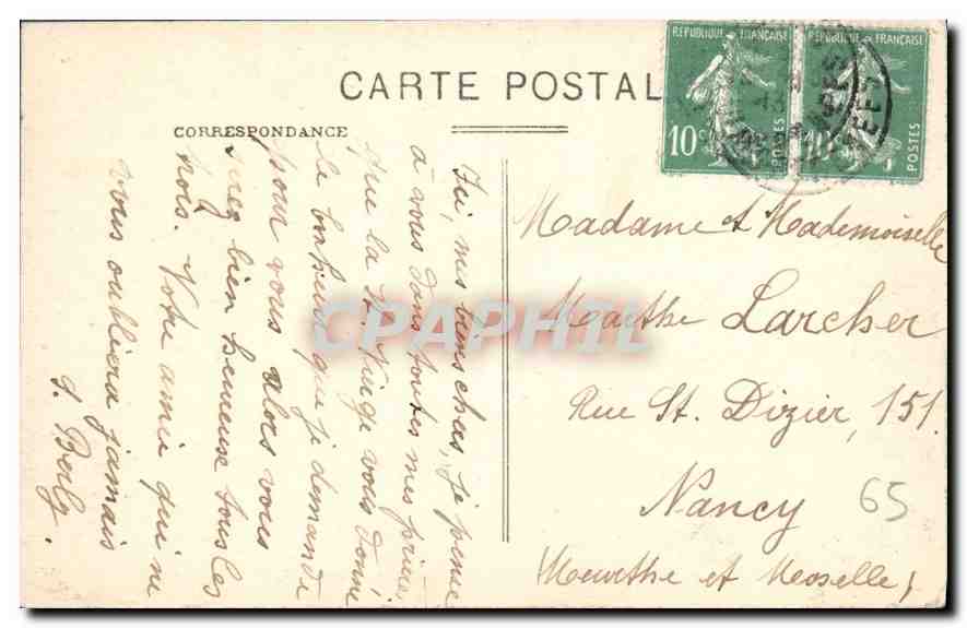 CPA Les Pyrenees Lourdes La Grotte  — Rückseite