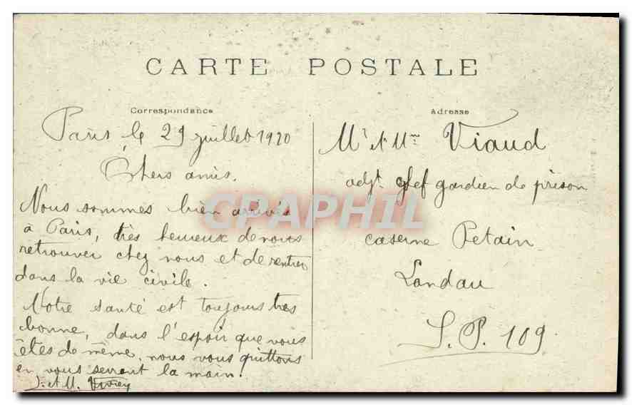 CPA Paris Buttes Chaumont Une allee rustique  — Rückseite