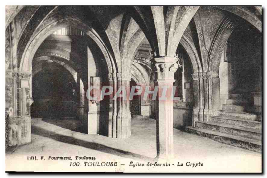 CPA 100 Toulouse Eglise St Sernin La Crypte 