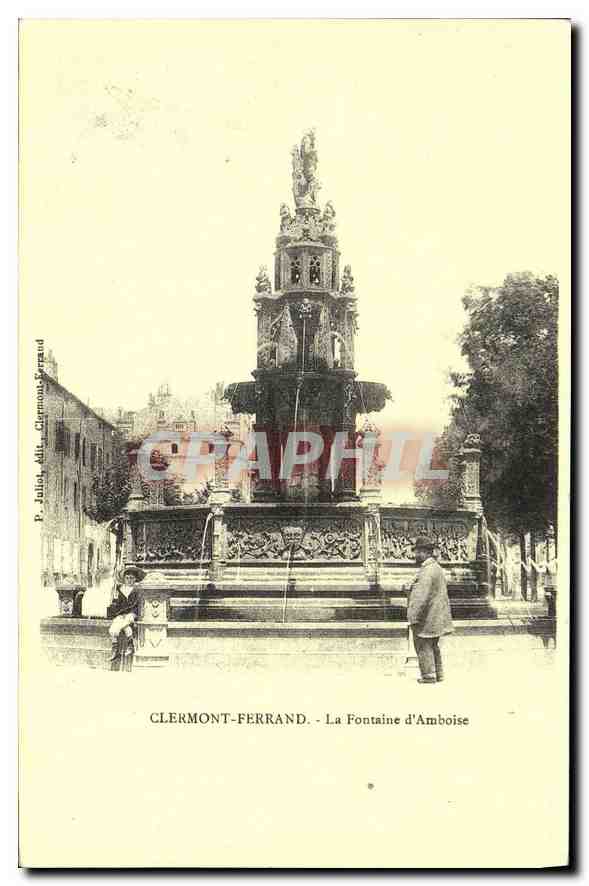 CPA Clermont Ferrand La Fontaine d'Amboise 