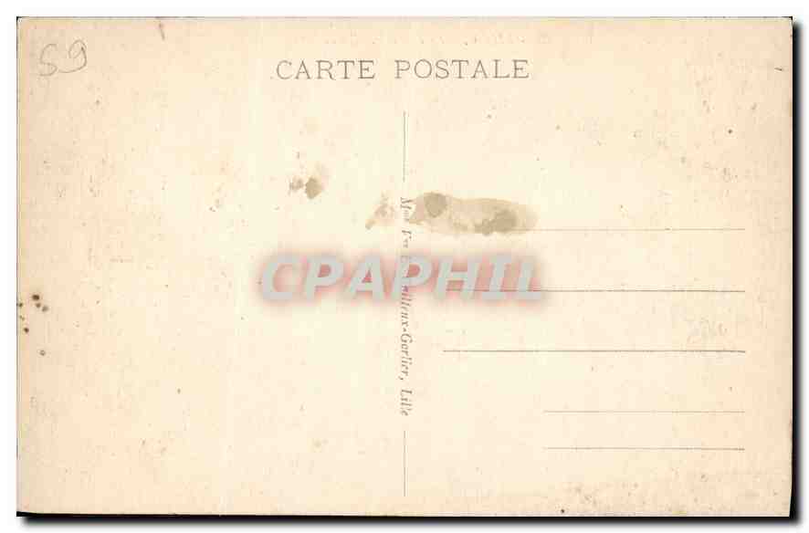 CPA Lille Le Palais des Beaux Aris  — Rückseite