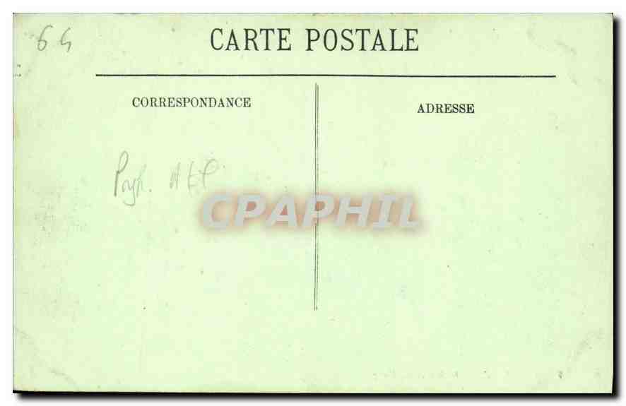 CPA Biarritz Rocher de la Vierge  — Rückseite