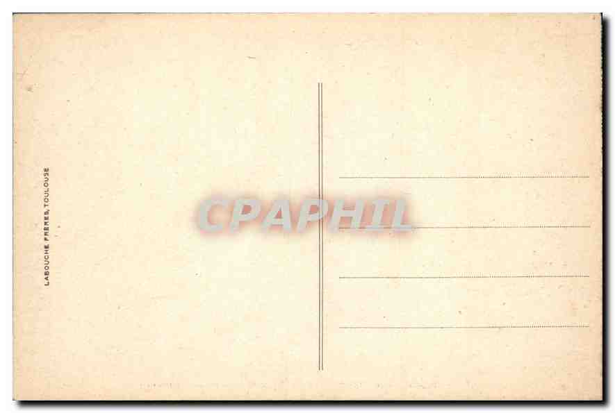 CPA Cauterets Vue generale sur la Ville et Valles de Lutour  — Rückseite