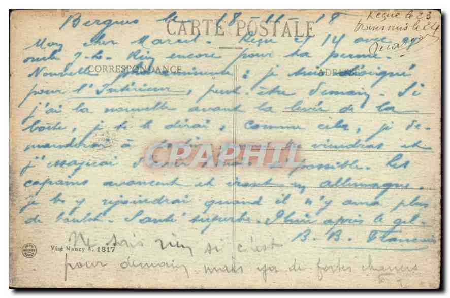 CPA Bergues Porte de Blerno XVII slecle  — Back