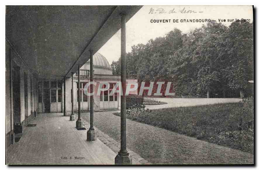 CPA Couvent de Grandbourg Vue sur la Parc 