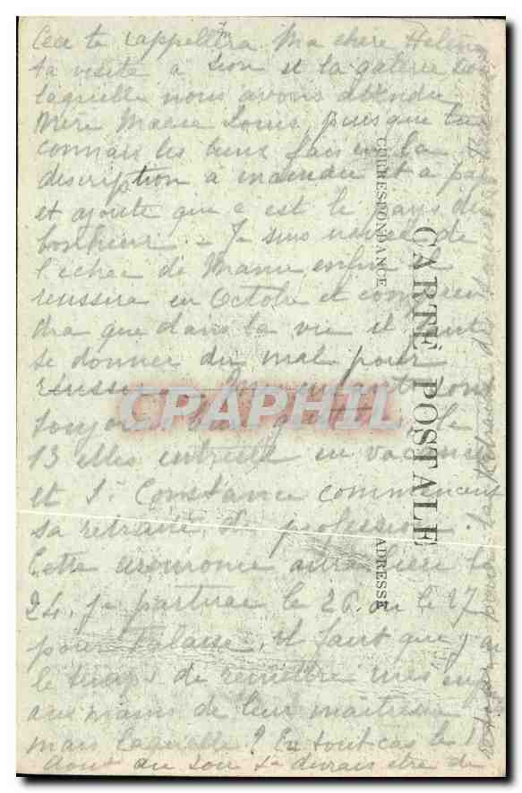 CPA Couvent de Grandbourg Vue sur la Parc  — Rückseite