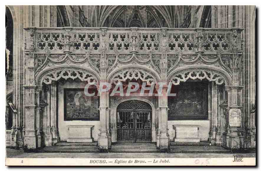 CPA Bourg Eglise de Brou Le Jube 