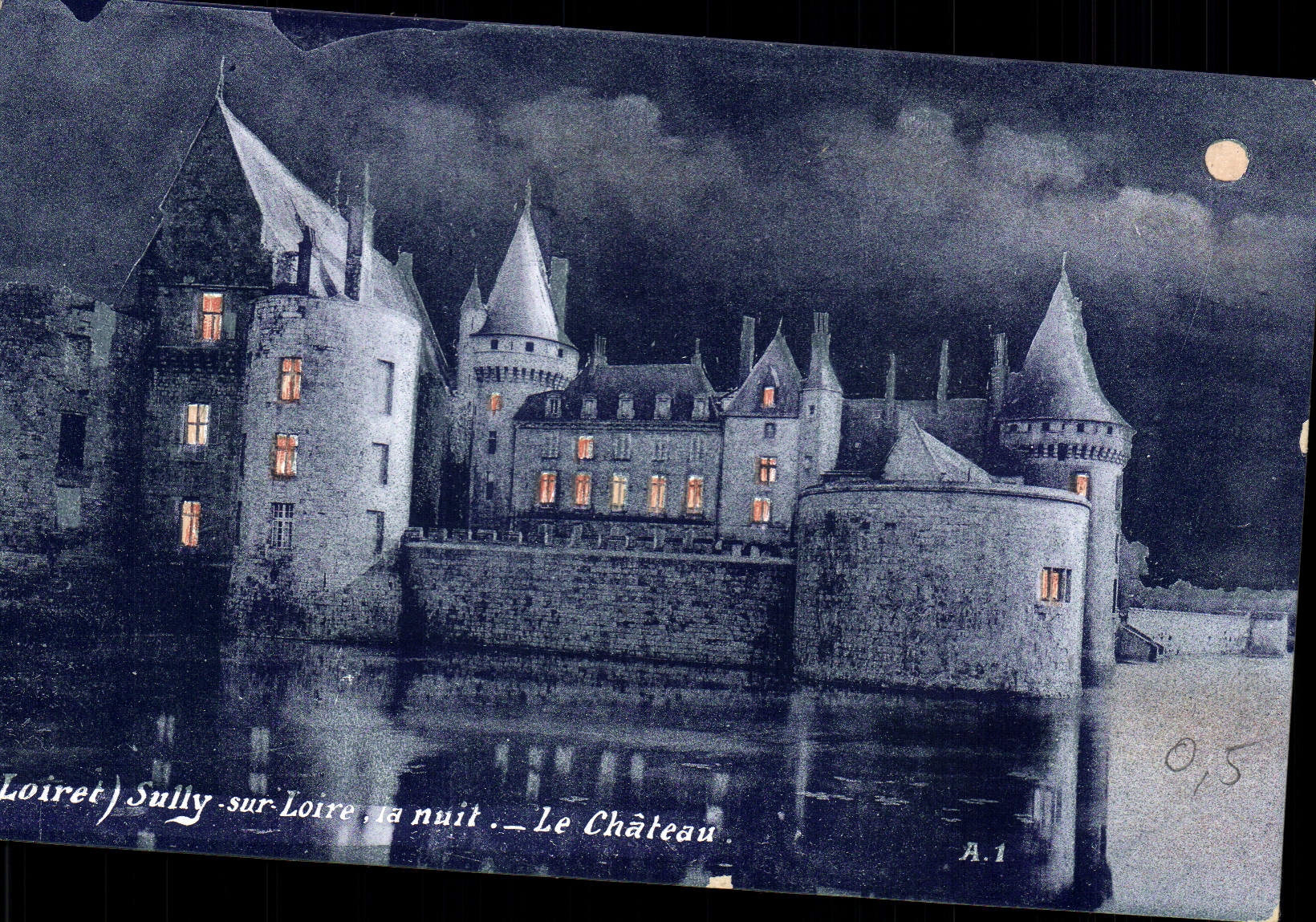 Sully-sur-Loire, la nuit — Le Château — L. Marchand, série A.1